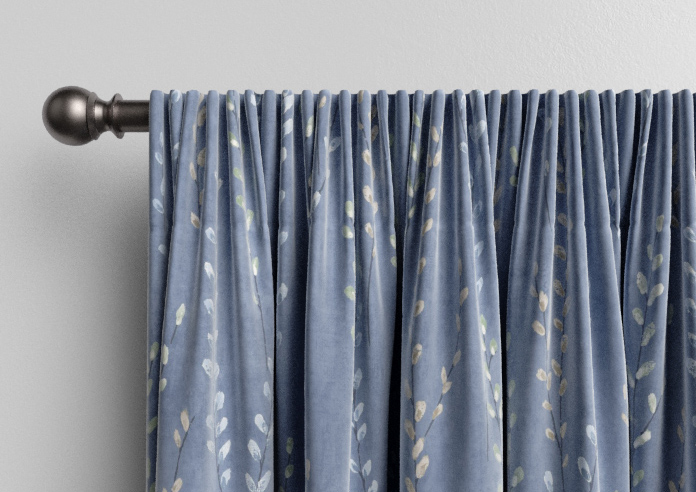 Willow Field, Indigo - Made to Measure Curtains - Image 9